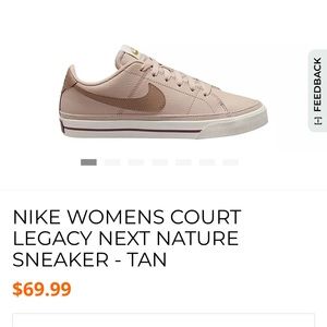 NIKE Women’s Court Legacy, Color: Sand Drift, Women’s size 10 NEVER WORN